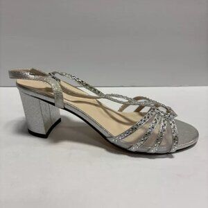 Touch Ups Women’s Anna, Silver Slingback Sandals, Size 8 M
